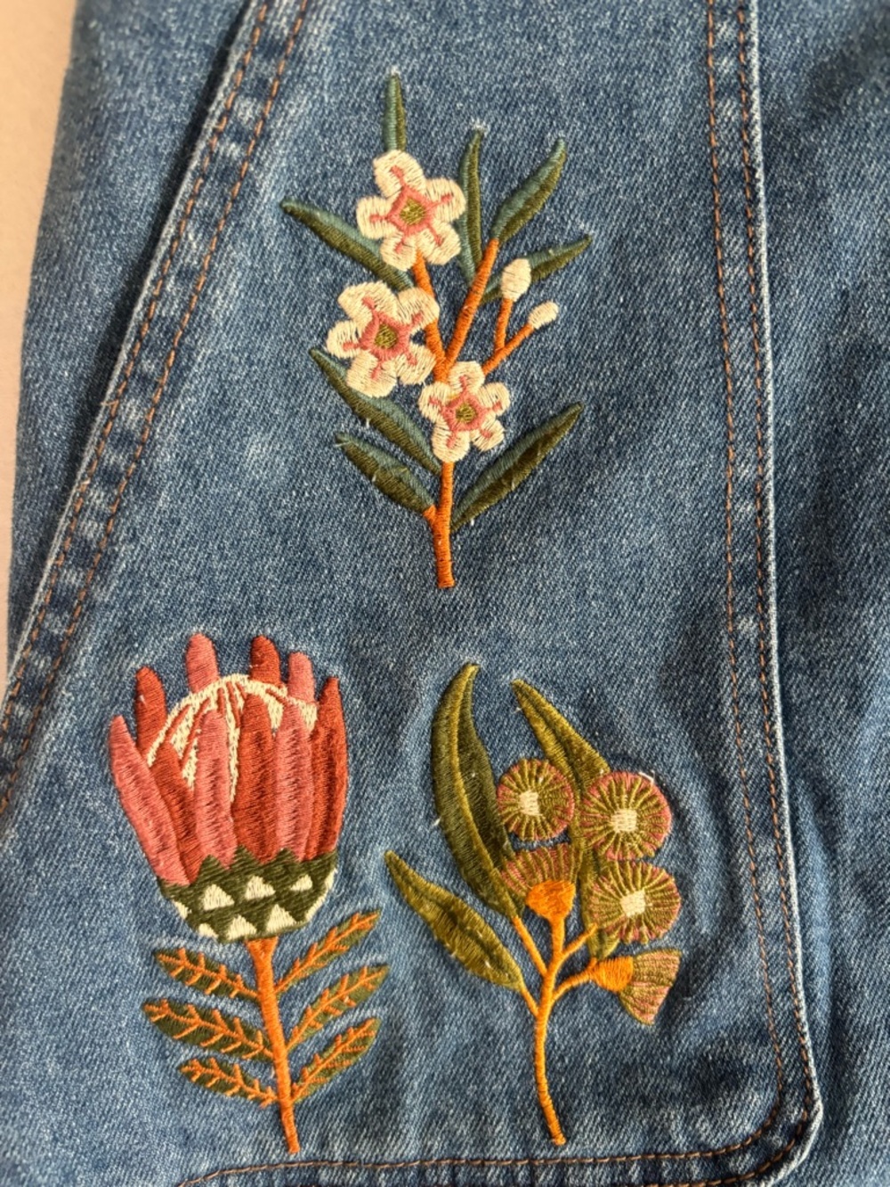 Princess Highway Blue Denim Jacket with Navy Label - Picture 6 of 10